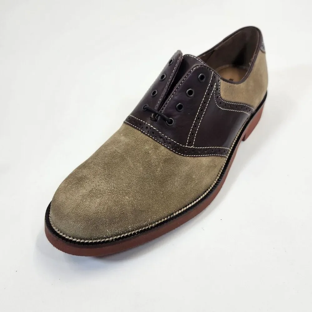Bostonian Shoes Mens 10 M XL ExtaLight Oxford Suede Leather Walking NEW Dress